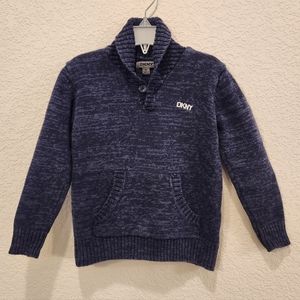 DKNY Boys Blue Pullover Knit Sweater Size 4T